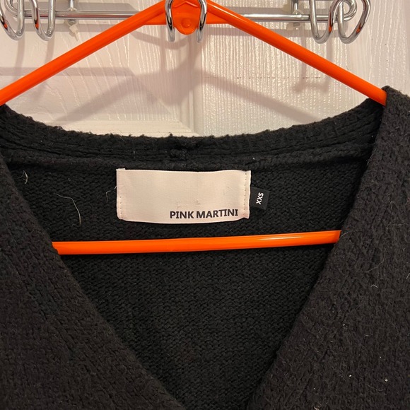 PINK‎ MARTINI Black Cozy Knit Button Up Cardigan - Picture 3 of 5